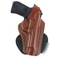 Paddle holster brown leather g & g 807-G17