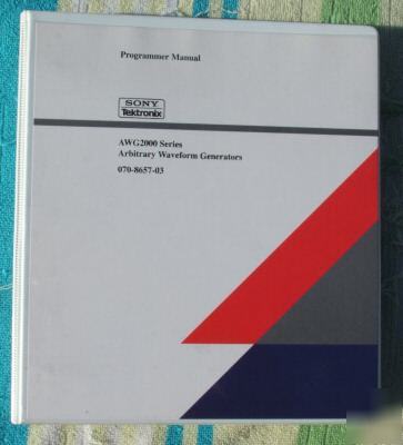 Tek awg-2000 AWG2000 series original programmer manual