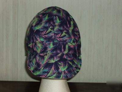 Welding cap in palm tree branches- 100% cotton hat