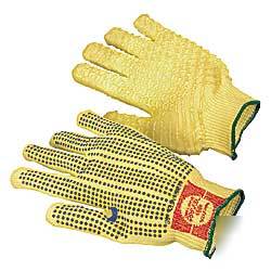 Wise kevlar aramid fiber work glove kriss-cross coating