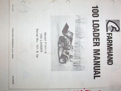 Farmhand 100 loader manual