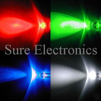 100X ultra bright mixed led, 5MM, clear