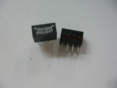 50PCS p/n 5554009 ; dialight led cbi r/a quad block