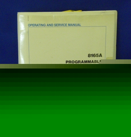 Hp 8165A programmable signal source op & service manual