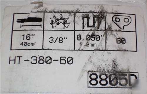 New husqvarna chainsaw guidebar 16
