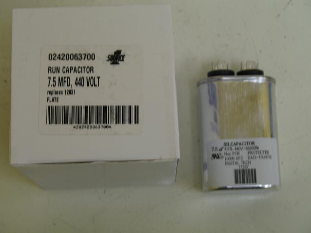 New hvac air conditioner 7.5 mfd run capacitor 440V