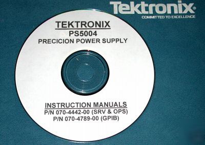 Tek PS5004 gpib , operating & service manuals 2 vols.