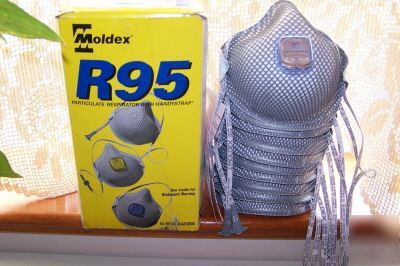 Moldex R95 particulate respirators w/ handystrap 10CT.
