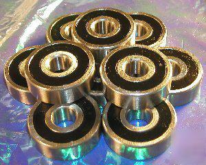 10 radial deep groove ball bearings 6200-2RS 10X30 mm
