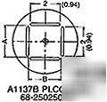 A1137B xytronic focus hood for plcc 25X25