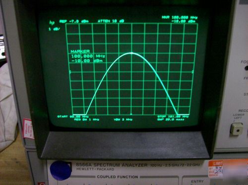 Hp 8566A 100HZ - 22GHZ spectrum analyzer 