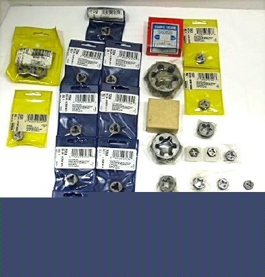 New rethreading dies 4-40 thru 1-3/8