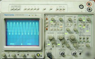 Tektronix 2465B dm 400 mhz scope/multimeter, certified