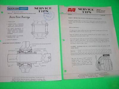 1979 marion power shovel service tips bulletin
