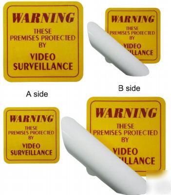 Cctv double side warning sign 4
