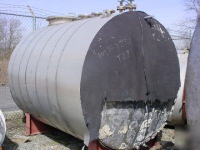 1500 gallon stainless steel horizontal tank