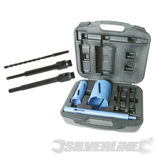 3PK diamond core drill kit set & case 868543