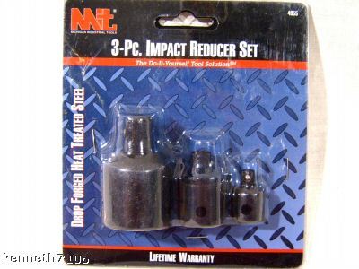 3PC air impact reducer adapter set ratchet socket tools