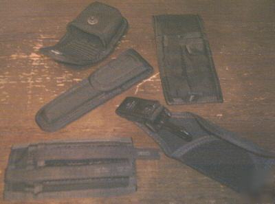 Duty belt w/ keepers and large lot of 15 accessories