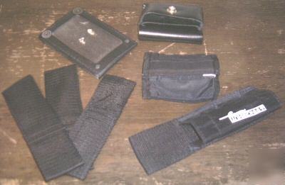 Duty belt w/ keepers and large lot of 15 accessories
