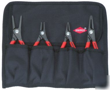 Knipex 4 pc circlip retaining ring pliers set KN001957