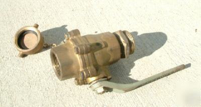 Large brass rockwood water ball valve 1-1/2
