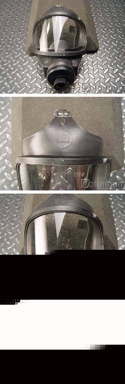 Lot of 12 msa ultravue scba respirator masks size l,m