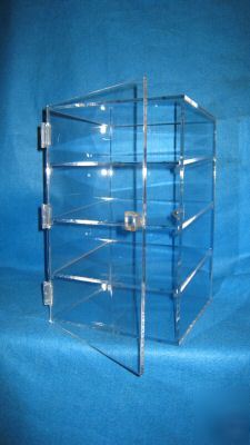 New acrylic bakery case 10X10X16 3 angle shelf 1/4