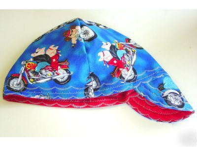 New hogs & harlees mtrcycle welding hat 7 1/4