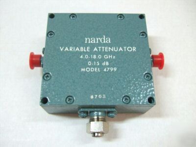 New narda/L3 variable coaxial miniature attenuator 4799 