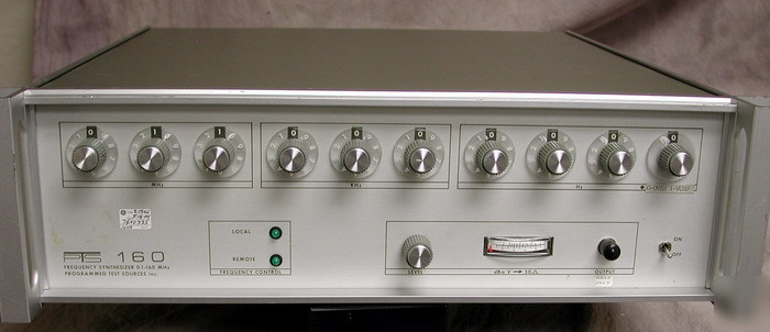 Programmed test sources pts 160 frequency synthesiszer 