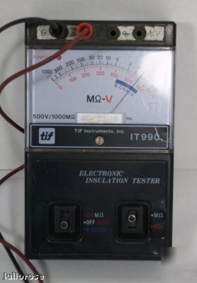 Tif it 990 insulation tester 1000 mohm, 600VAC IT990