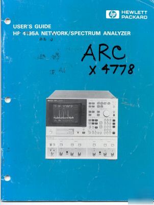 Hp 4195A user's guide