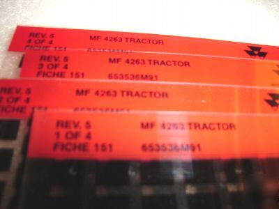 Massey ferguson 4263 tractor parts catalog microfiche