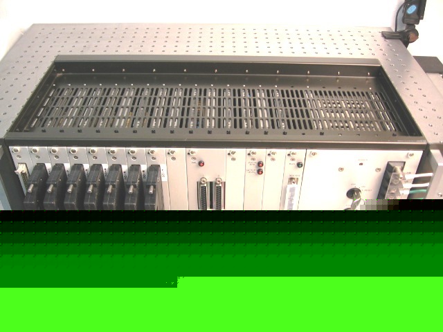 T30053 omron PS000 in rack loaded w/12 modules