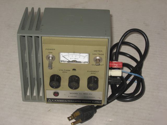 Lambda regulated power supply model ll 903 ov