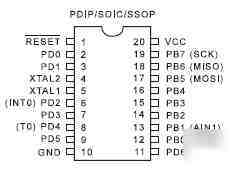 Atmel avr AT90S1200-4SI, microprocessors, 5