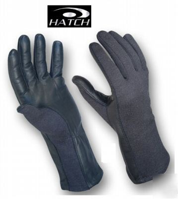 Hatch black flight police military nomex gloves small