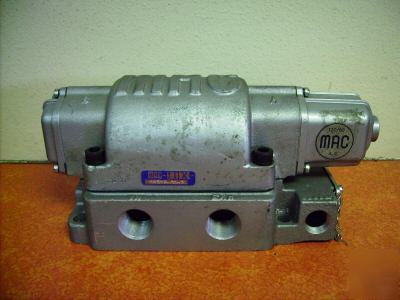 Mac pneumatic air valve 1321 e-01-2 w/ 3/4 ports 120VAC