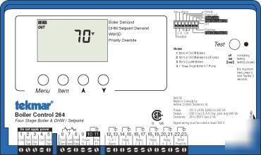 New tekmar boiler control 264 four stage boiler dhw 