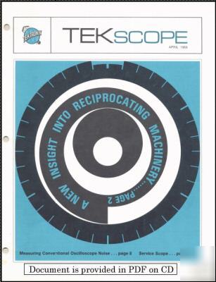 Tekscope april 1969 issue (cd) tek 561B 545B & others