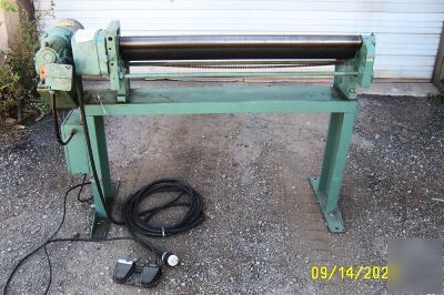 Milton power slip rolls roller roll sheet metal machine