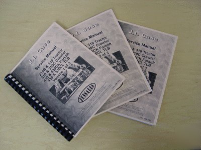 Case 210B service manual (3 volumes) (ca-s-210B,310+)