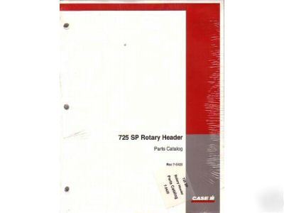 Case ih 725 sp rotary header parts manual