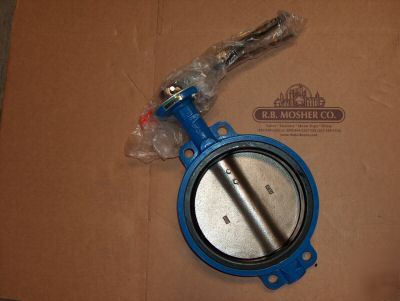 10â€ butterfly valve nickel plated disc wafer style