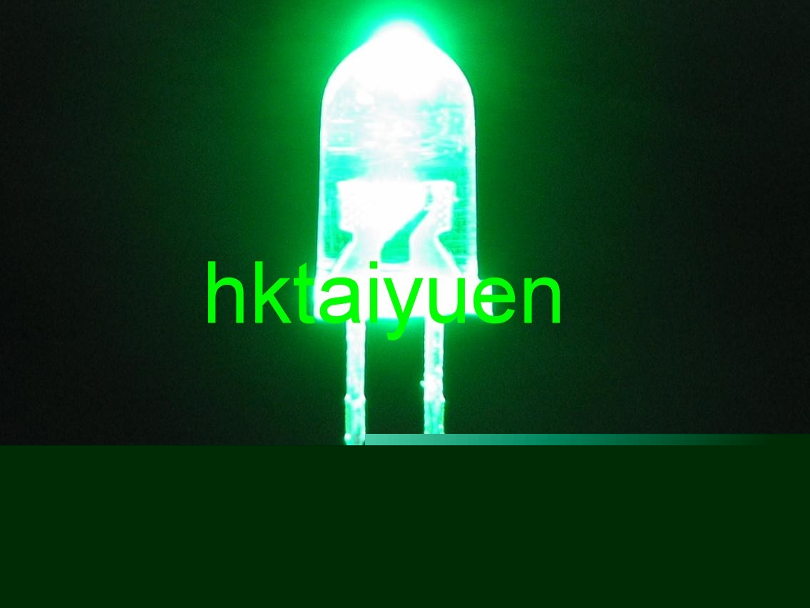 20X 5000MCD 5MM green led ultra bright free resistors