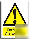 Arc welding sign-adh.vinyl-200X250MM(wa-089-ae)