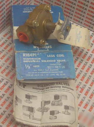 New sporlan solenoid valve 1/2 