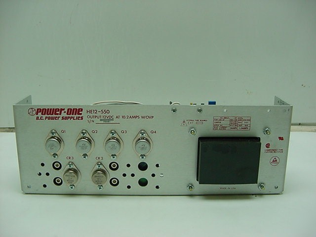 Power one HE12-550 dc power supply 12 vdc 10.2 amp ovp
