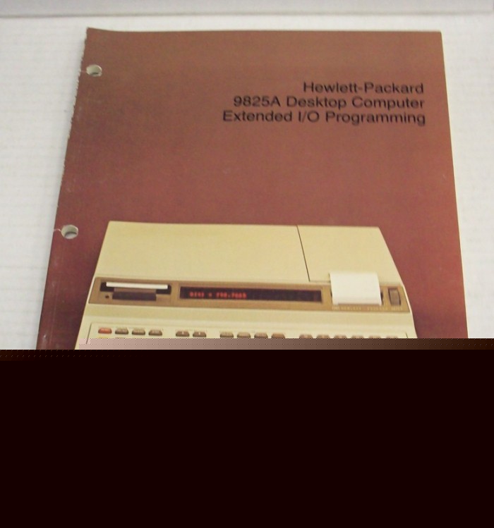 Hp 9825A computer extended i/o programming manual